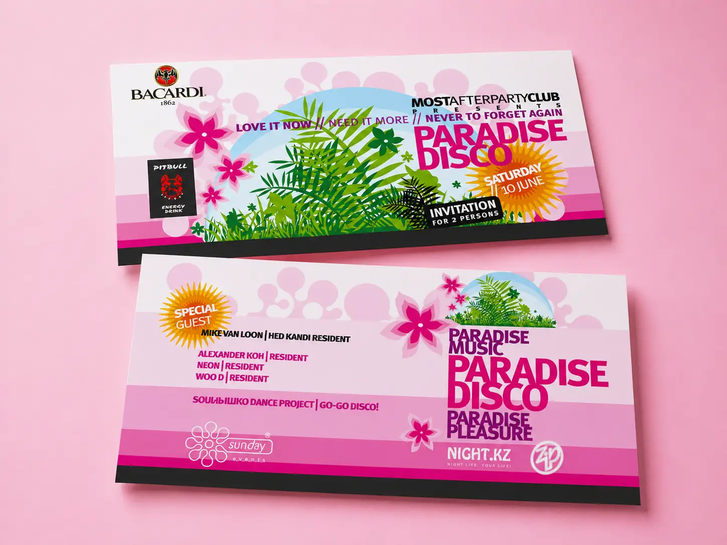 Рекламный флаер Paradise Disco
